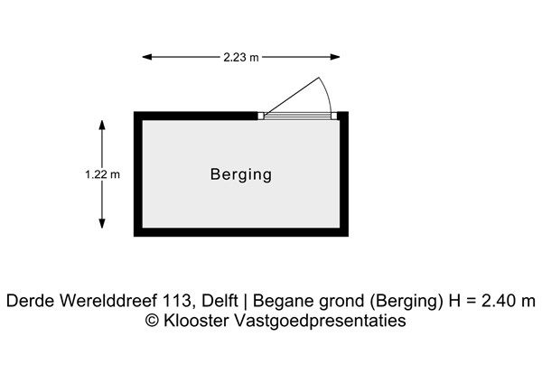 Plattegrond - Derde Werelddreef 113, 2622 HC Delft - Begane grond (Berging).jpeg